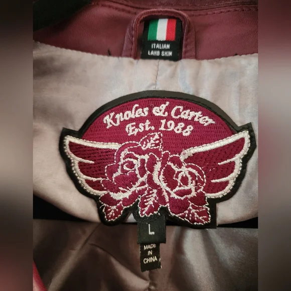 Knoles & Carter Women's Italian lamb skin Jackets.size L.New condition ❤️. - Picture 8 of 10